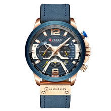 Load image into Gallery viewer, CURREN Luxury Brand Men Analog Leather Sports Watches Men's Army Military Watch Male Date Quartz Clock Relogio Masculino 2019