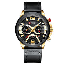 Load image into Gallery viewer, CURREN Luxury Brand Men Analog Leather Sports Watches Men's Army Military Watch Male Date Quartz Clock Relogio Masculino 2019